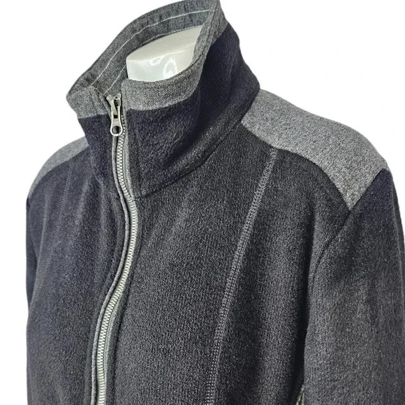 Kuhl Womens Aurora "alfpaca" Fleece Full Zip Jacket Size Medium Black Outdoor - Picture 4 of 7